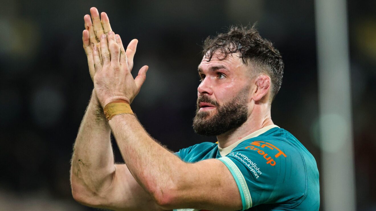 Alex Walmsley in action for St Helens in 2026.