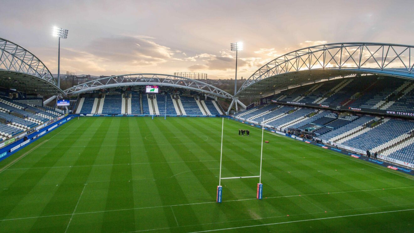The Accu Stadium, home of Huddersfield Giants.