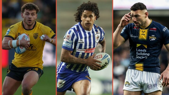 A three panel image of George Lawler (left), Tristan Sailor (centre) and Jake Connor (right)