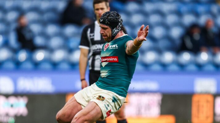Jackson Hastings in action for St Helens against Huddersfield Giants.