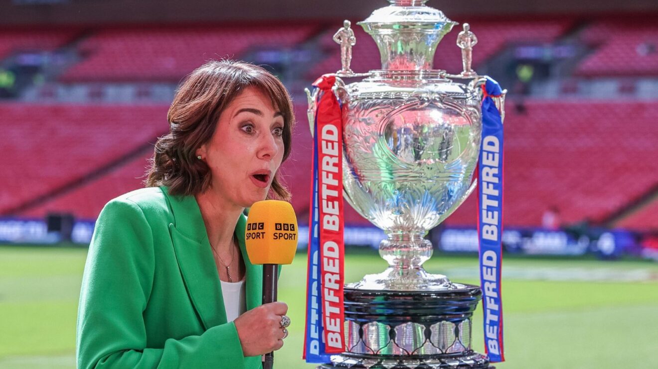 Tanya Arnold presents the 2026 Challenge Cup final live on the BBC