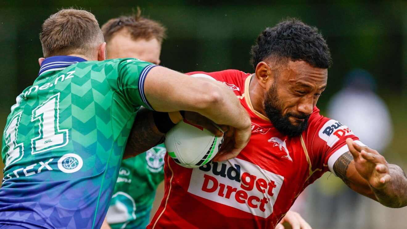 Francis Molo carrying the ball into contact in 2026