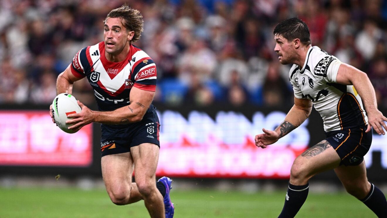 Connor Watson in action for Sydney Rabbitohs in 2026
