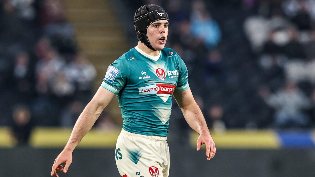 George Whitby in action for St Helens in 2026