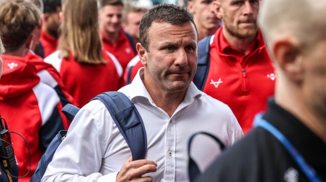 Hull KR head coach Willie Peters arrives ahead of a game in 2026