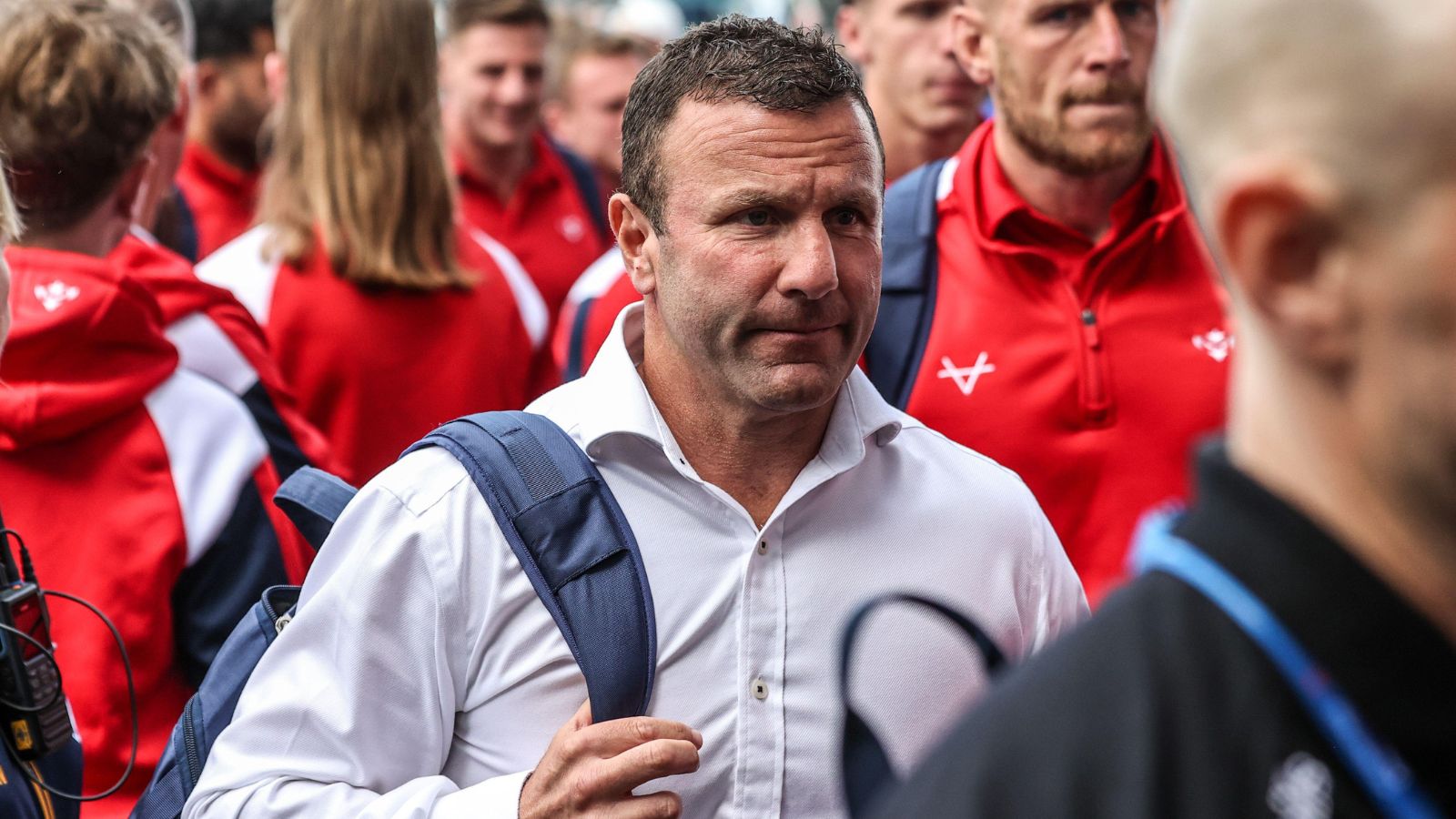 Hull KR head coach Willie Peters arrives ahead of a game in 2026