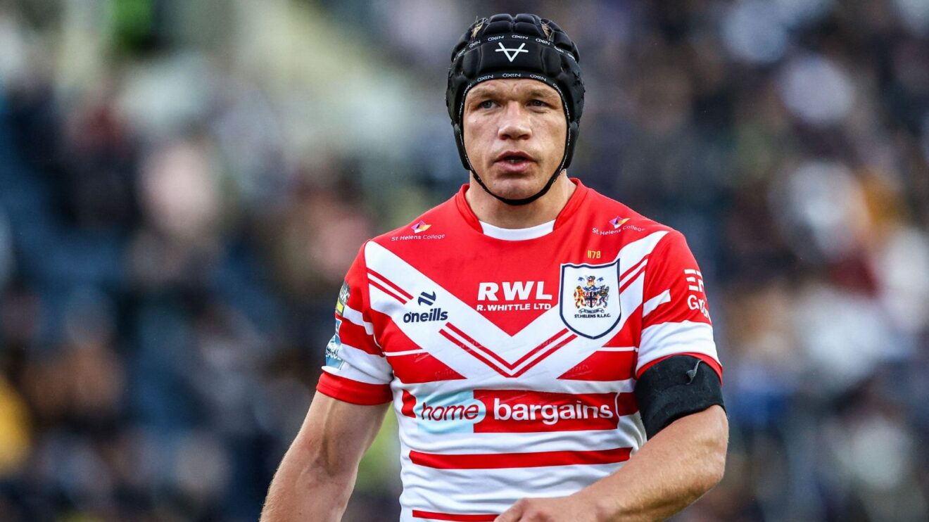Jonny Lomax in action for St Helens in 2026