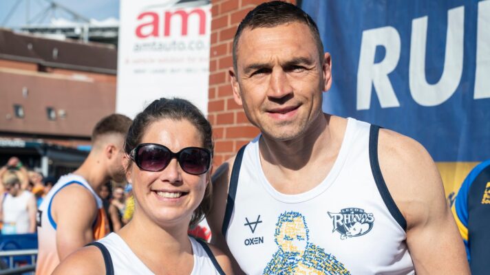 Lindsey Burrow and Kevin Sinfield