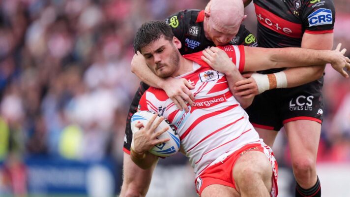 Noah Stephens in action for St Helens in 2026.