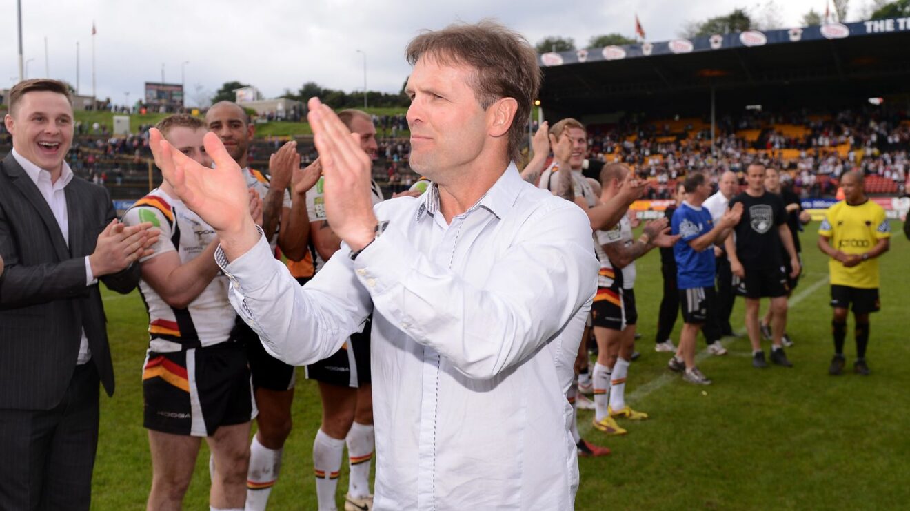 Mick Potter pictured during his time as Bradford Bulls head coach