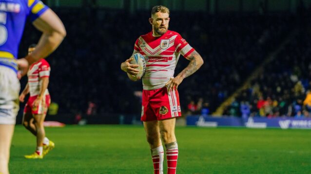 Daryl Clark in action for St Helens in 2026