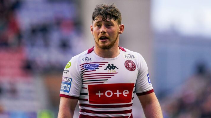 Jack Farrimond in action for Wigan Warriors in 2026