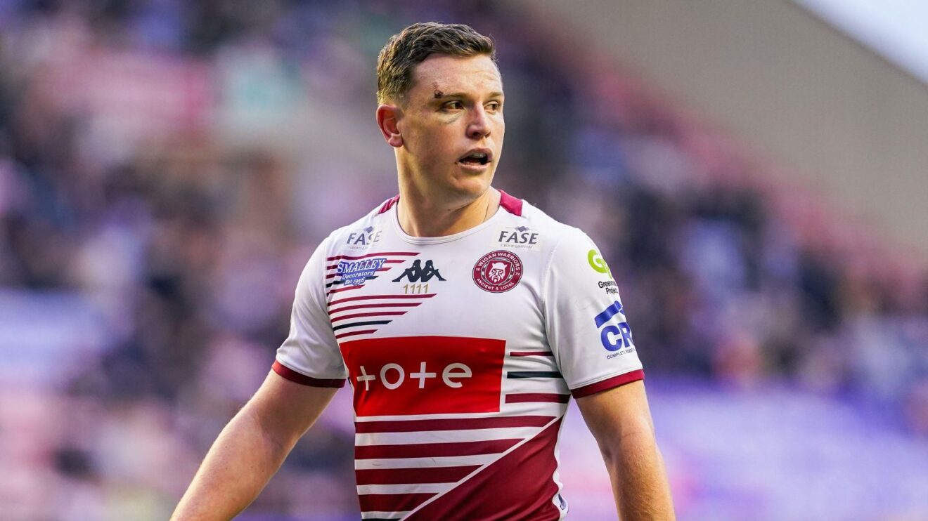Jai Field in action for Wigan Warriors in 2026