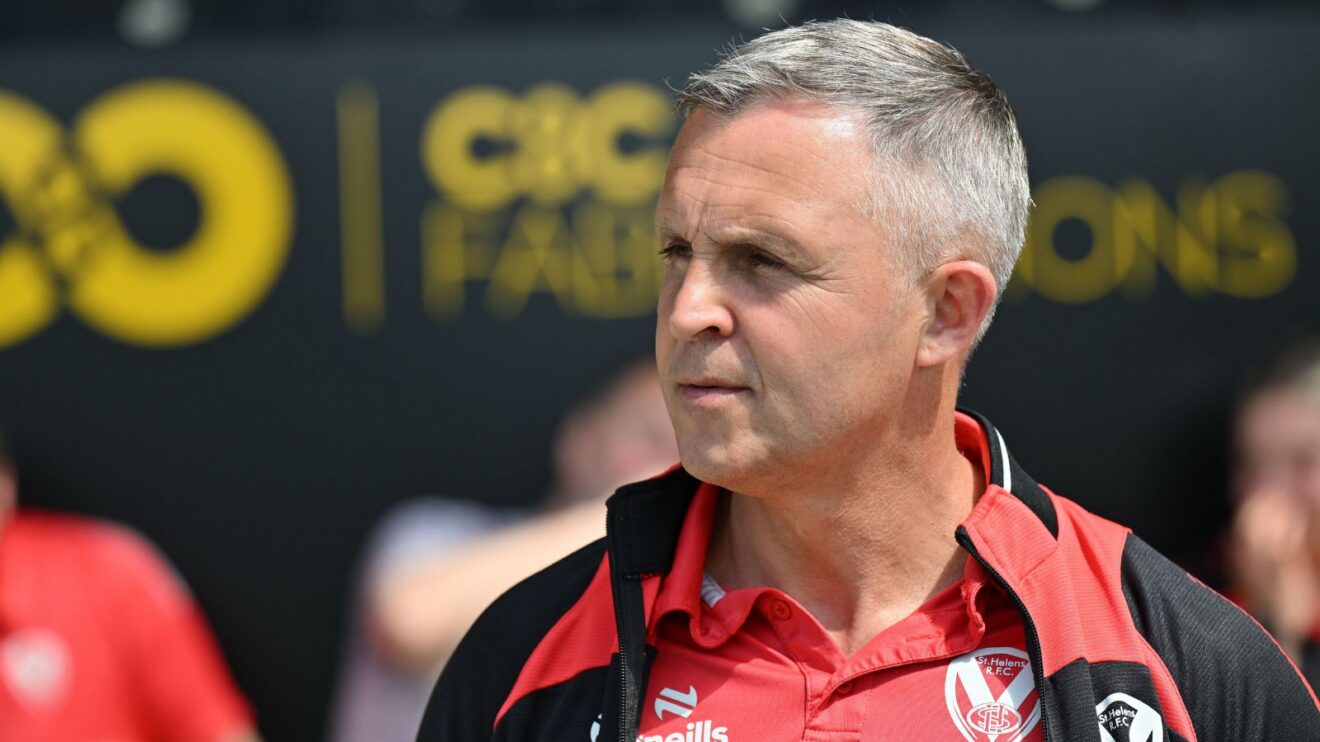 Paul Rowley pictured ahead of a game during his time as St Helens head coach