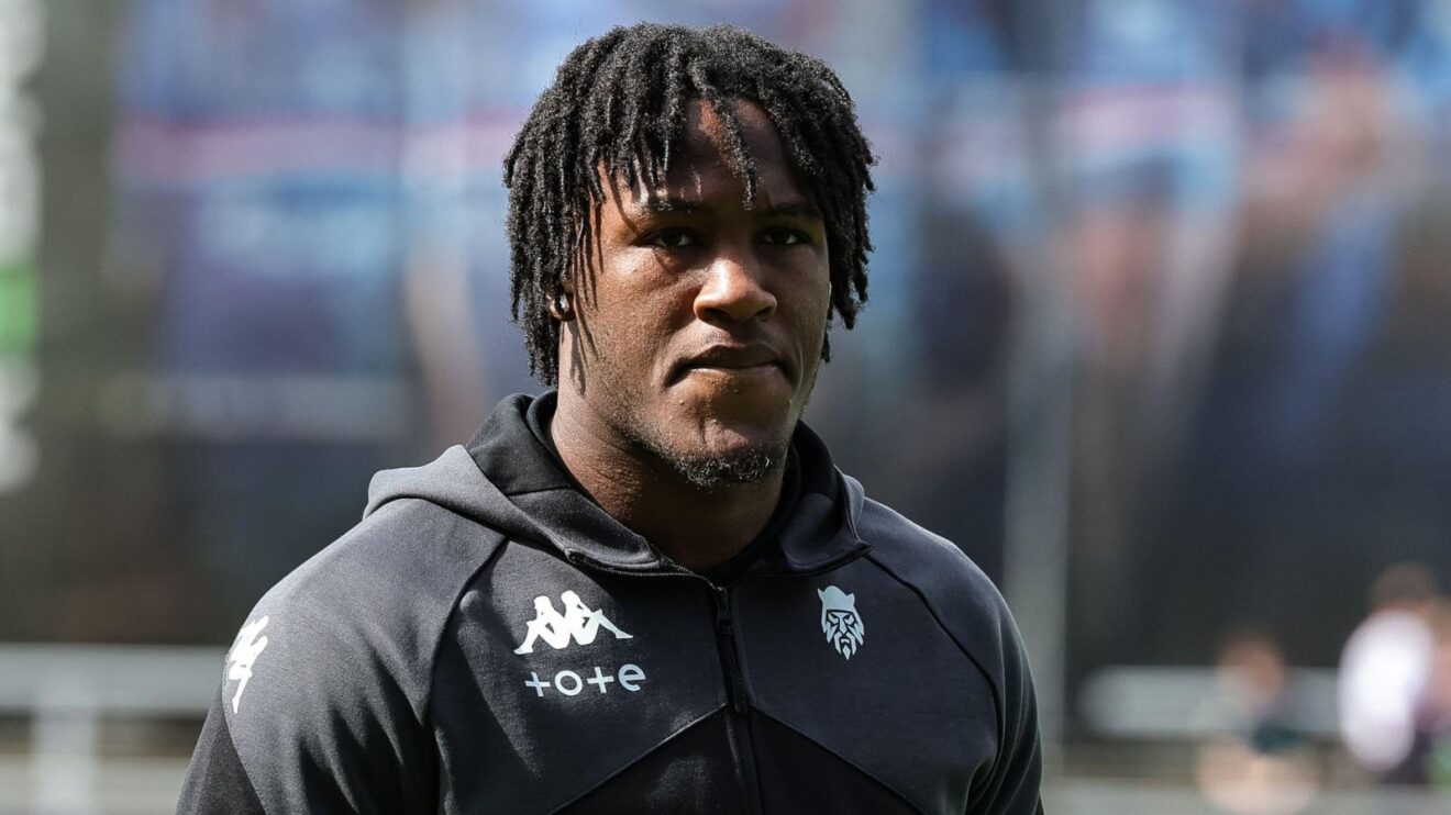 Junior Nsemba pictured ahead of a Wigan Warriors game in 2026
