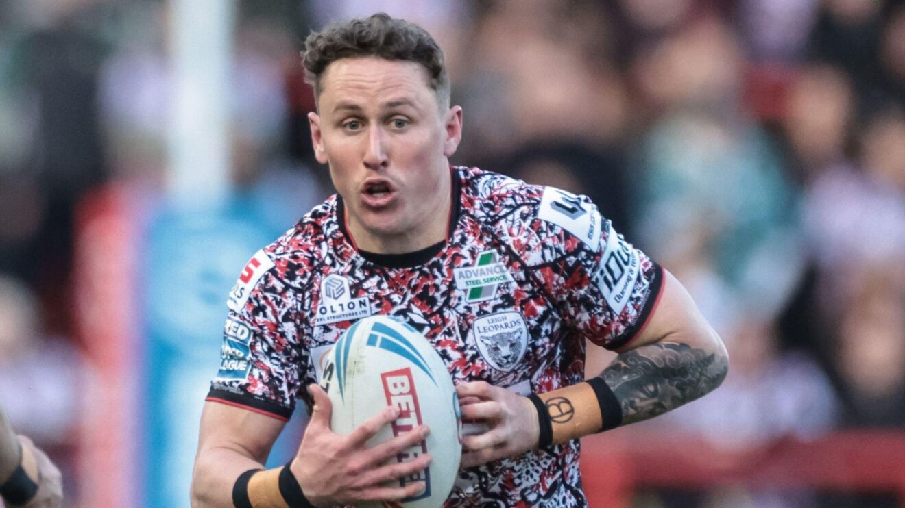 Adam Cook in action for Leigh Leopards in 2026