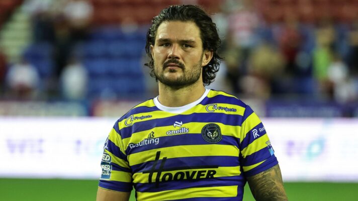 James Bentley appears dejected following a Warrington Wolves defeat in 2026