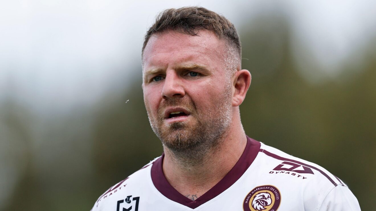 Nathan Brown in action for Manly Sea Eagles in 2026