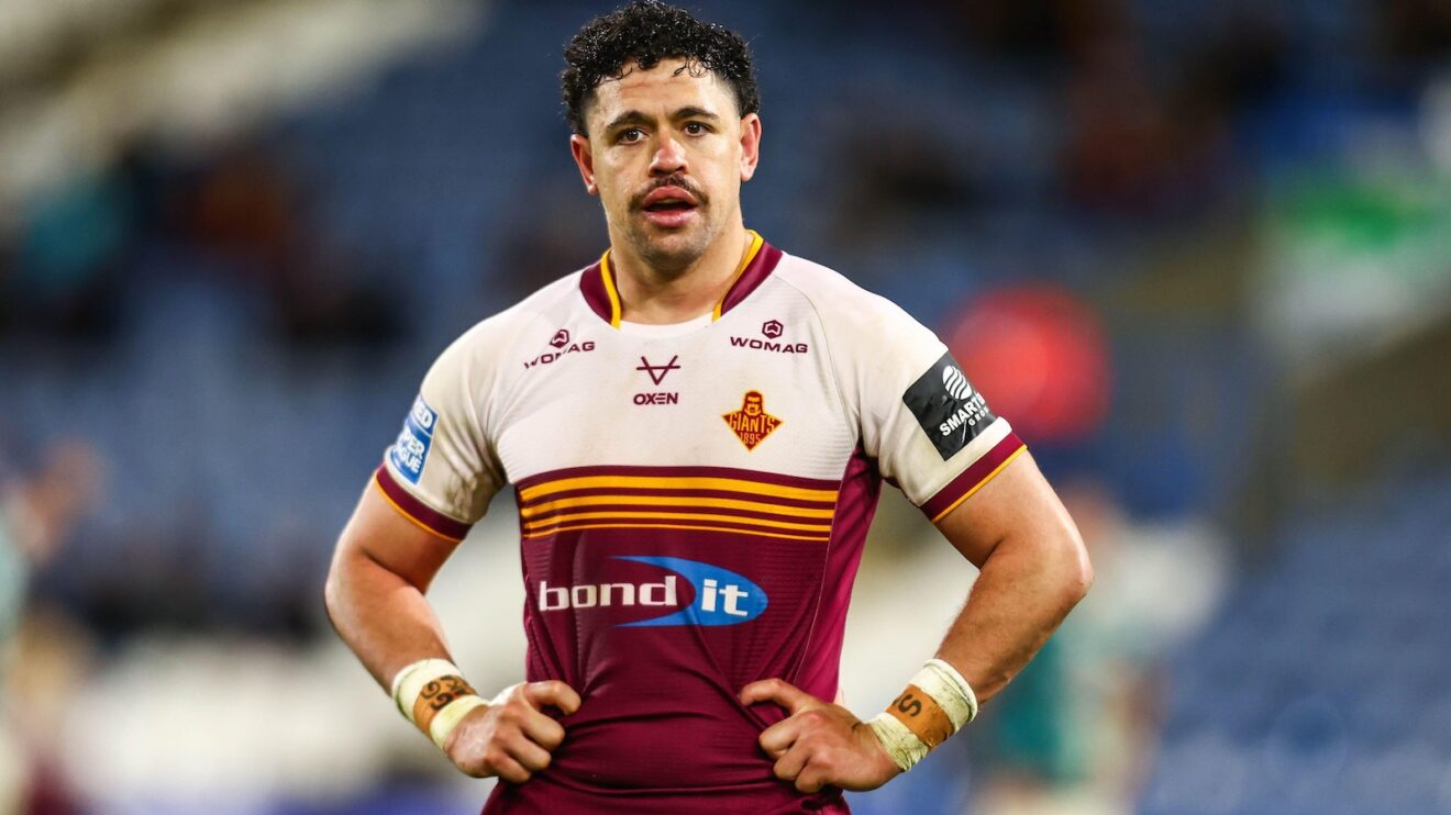 Jacob Gagai in action for Huddersfield Giants in 2026