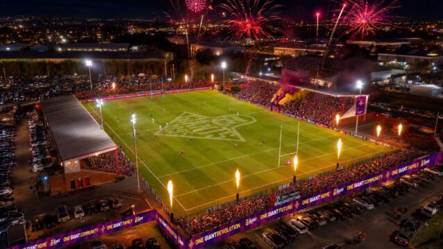 Artwork of Huddersfield Giants' plans for a redeveloped FLAIR Stadium