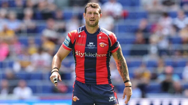 Jay Pitts in action for Wakefield Trinity at Magic Weekend in 2026