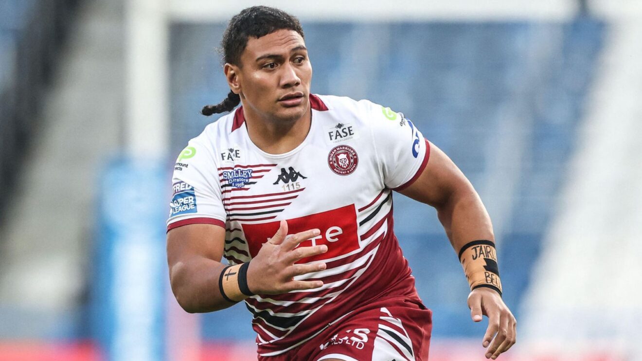 Paddy Mago in action for Wigan Warriors in 2026