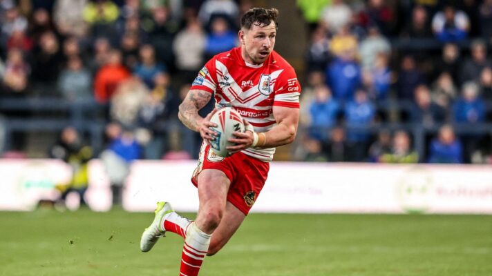 Mark Percival in action for St Helens in 2026