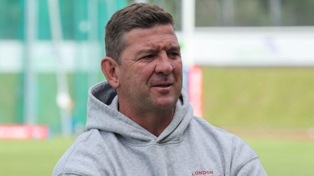 London Broncos head coach Jason Demetriou