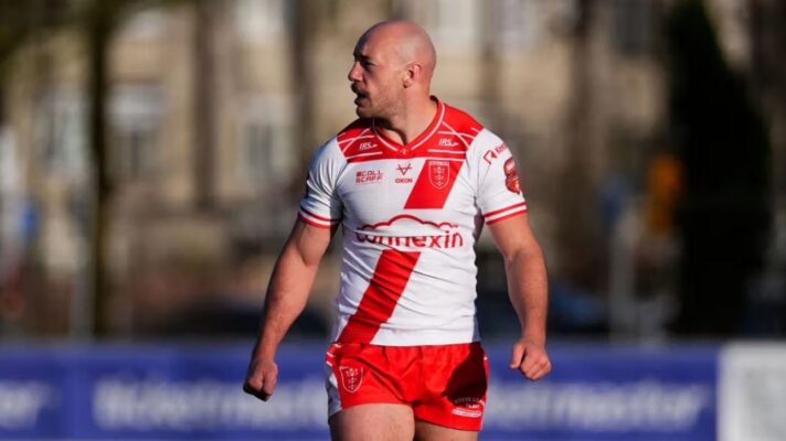 Lee Kershaw in pre-season action for Hull KR ahead of the 2025 campaign