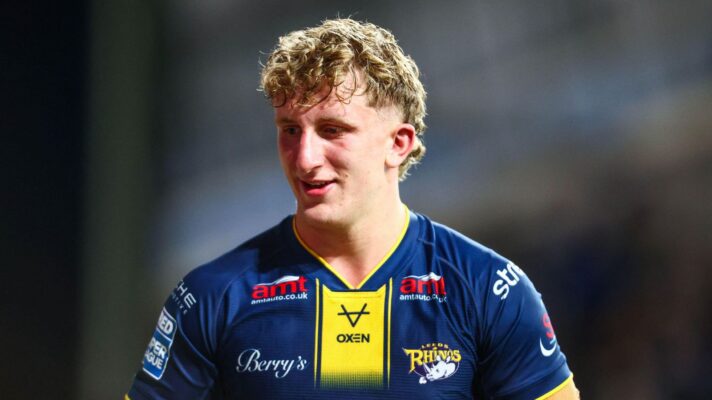 Zak Lloyd in action for Leeds Rhinos in 2026