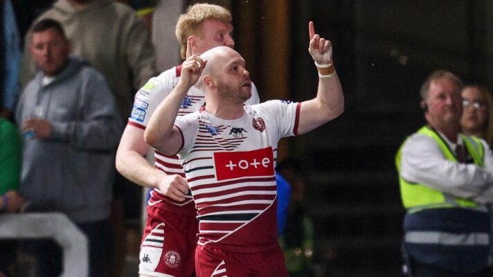Liam Marshall scored in Wigan Warriors' dominant win over Leeds Rhinos.