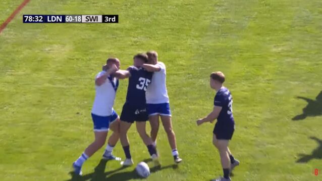 A huge brawl erupted between London Broncos and Swinton Lions