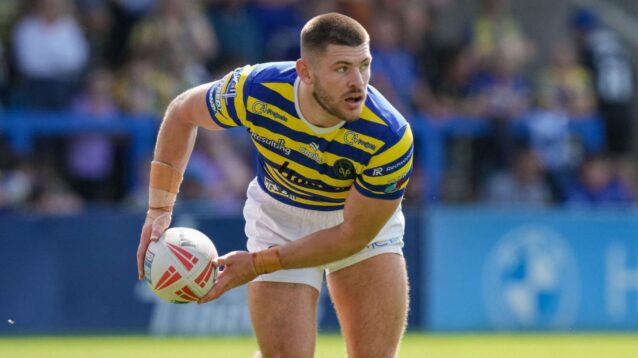 Danny Walker in action for Warrington Wolves in 2026