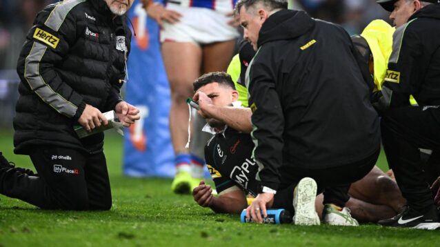 Nathan Cleary suffers HORRIFIC injury as Penrith Panthers crash out of NRL finals