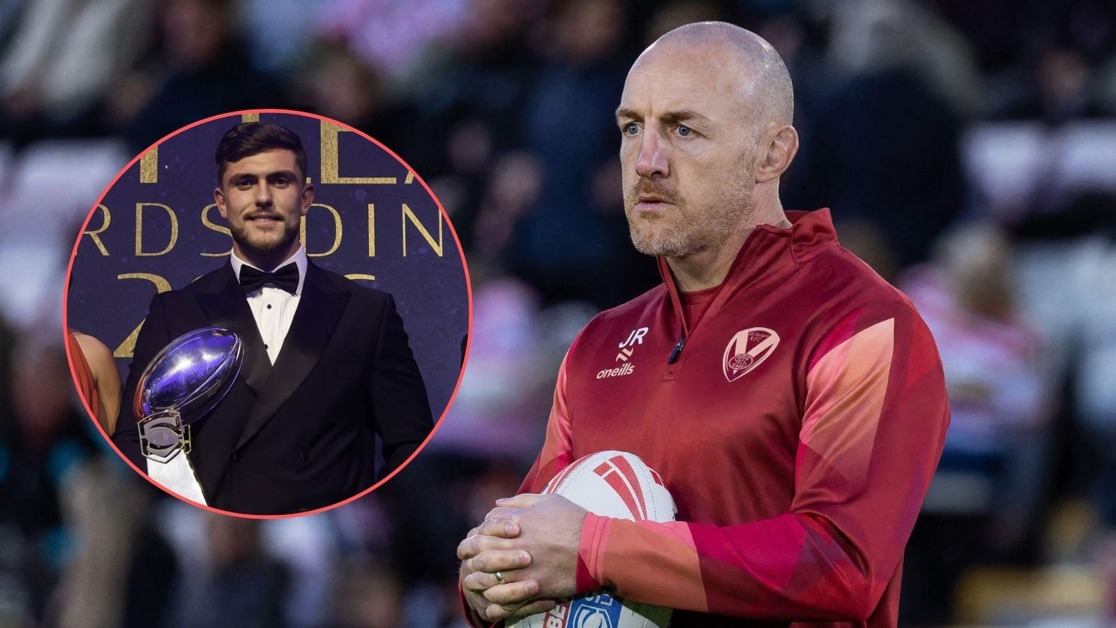 Super League icon James Roby pays classy tribute to Man of Steel Brad O’Neill following gong