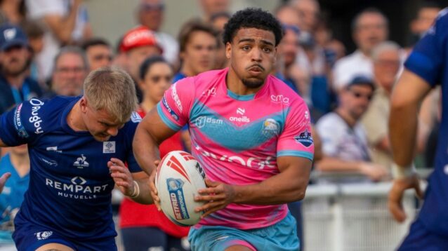 Jayden Billy in action for Sheffield Eagles in 2025