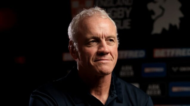 Brian Mcdermott pictured during his first interview as England's head coach in 2026