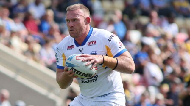 Matt Lodge in action for Leeds Rhinos in 2026
